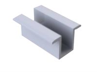 Klema środkowa do profilu PV aluminium surowe 5cm otwór 8,5mm