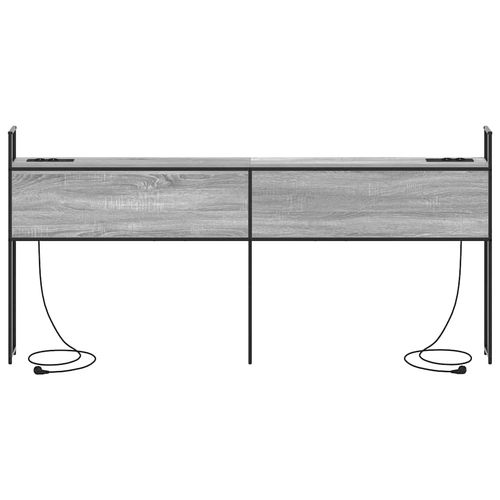 Szafka z Ładowaniem Z zagłówkiem Szary dąb sonoma 200 cm na Arena.pl