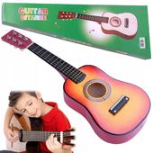 GITARA DREWNIANA AKUSTYCZNA 6 STRUNOWA DLA DZIECI