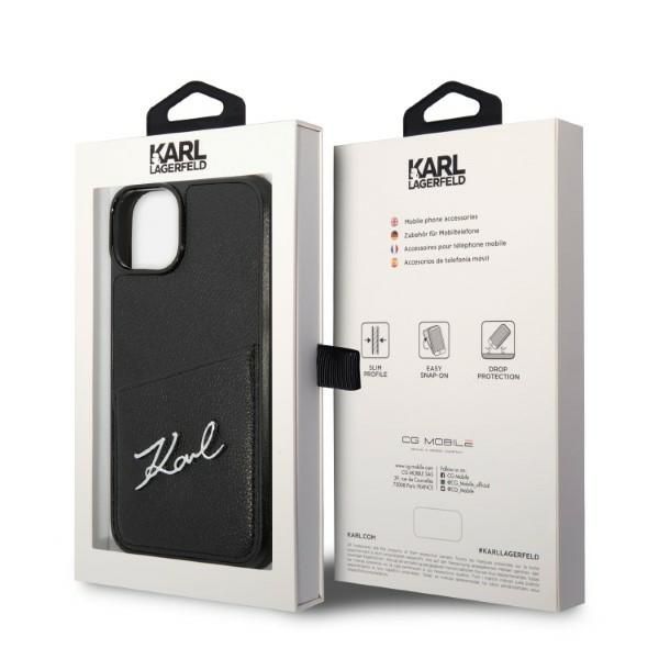 Etui Karl Lagerfeld do iPhone 15 Plus, iPhone 14 Plus, Czarny zdjęcie 8
