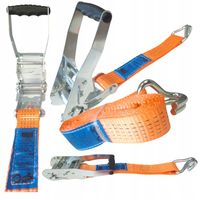 Pas Transportowy 5T 3M 50MM 5T Komplet z Napinaczem i Hakami Podwójny Pazur