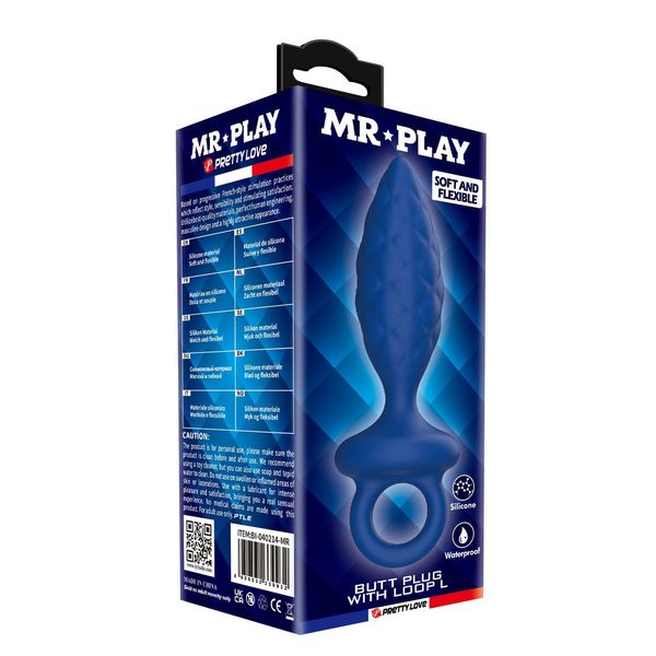 Mr. Play Butt Plug With Loop – Size L zdjęcie 8