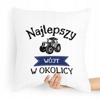 Poduszka Prezent Dla Wójta Najlepszy W Okolicy Z Nadrukiem Ze Zdjęciem