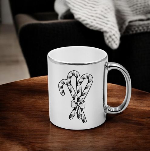 KUBEK SREBRNY PREMIUM PREZENT ŚWIĄTECZNY BOŻE NARODZENIE MIKOŁAJKI na Arena.pl