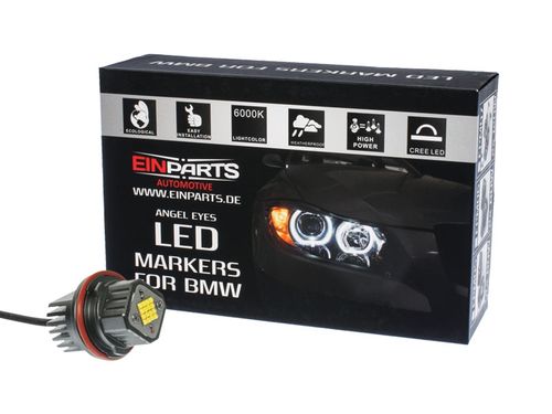 Żarówki LED markery do ringów angel eyes EinParts 160W BMW E87 E39 E60 E61 E63 E64 E65 E66 X3 E83 X5 E53 na Arena.pl