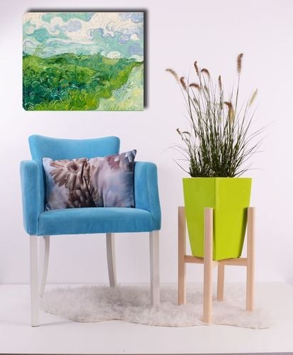 Green Wheat Fields, Auvers, Vincent van Gogh - obraz na płótnie 40x30 cm na Arena.pl