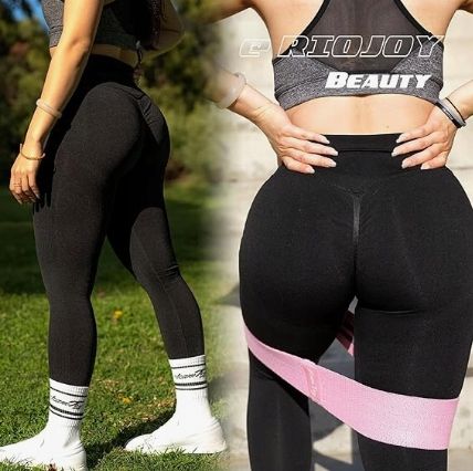 RIOJOY LEGGINSY DAMSKIE SPORTOWE PUSH UP WYSOKI STAN GRADIENT ROZMIAR M na Arena.pl