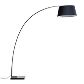 Lampa podłogowa metalowa czarna BENUE