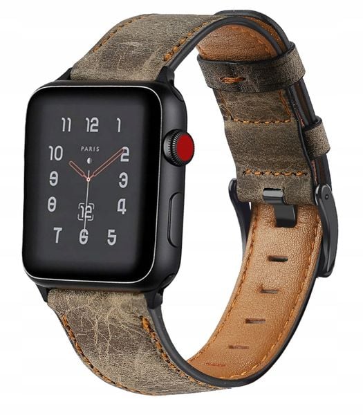 PASEK VNTG SKÓRZANY DO APPLE WATCH ULTRA 49MM zdjęcie 1