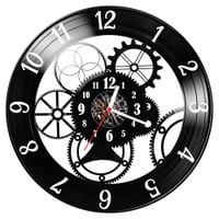 Zegar ścienny z płyty winylowej mechanizm 947.14