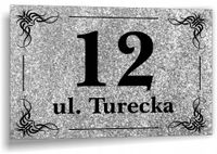 Tabliczka Tablica ADRESOWA ALUMINIOWA Numer domu cyfry ulica 40x30