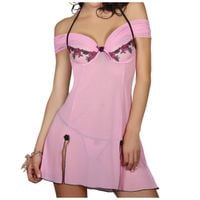 KOSZULKA NOCNA RÓŻOWA ZMYSŁOWA HALKA STRINGI XL