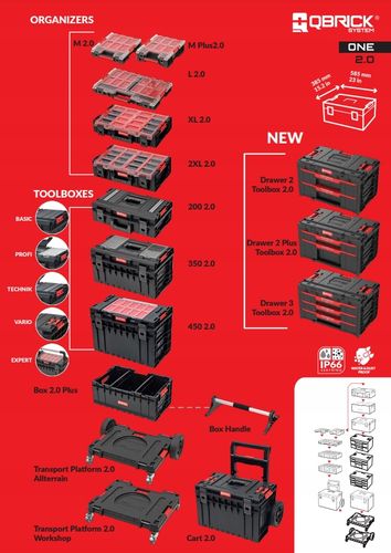 PLATFORMA TRANSPORTOWA SYSTEM ONE 2.0 RED QBRICK na Arena.pl