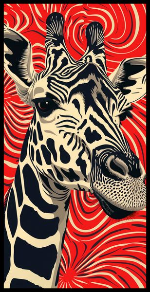 Plakat 50x100cm Wzrok Żyrafy zdjęcie 2