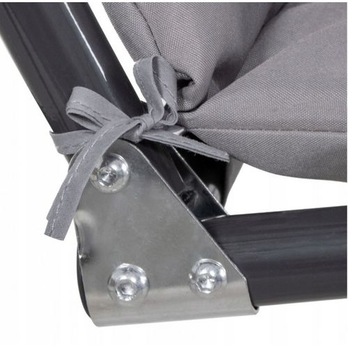 huśtawka ogrodowa 3-osobowa z baldachimem i 2 poduszkami, grafitowa ho01 na Arena.pl