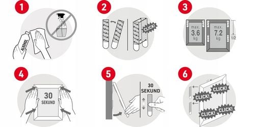 Command rzepy samoprzylepne do wieszania obrazów do 7,2 kg 28 szt. (14 na Arena.pl