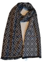 Ciepły modny szalik męski dwustronny szary 180x30cm SZM-7-4