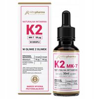 NATURALNA WITAMINA K2 MK-7 FORTE KROPLE 30ml WEGE