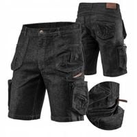 NEO KRÓTKIE SPODENKI ROBOCZE JEANS DENIM CZARNE JEANSOWE 81-273 ROZMIAR L