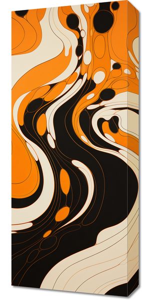 Obraz 30x70cm Tańczący Atrament zdjęcie 1