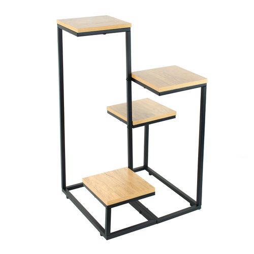 Kwietnik wolnostojący na kwiatki rośliny 4 poziomy metalowy rustykalny 76cm na Arena.pl