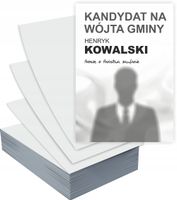Ulotki A4 wyborcze GOTOWY PROJEKT GRATIS 100 szt WYBORY na WÓJTA gminy