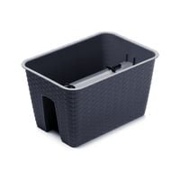 Doniczka na balustradę Ratolla DRLB400 | Antracyt, Kształt Prostokątny, Wymiary 27x40x22.5 cm, Kolor Antracyt, Prosperplast