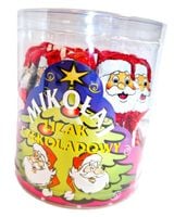 LIZAK ŚWIĄTECZNY CZEKOLADOWY 13Gx50 MIKOŁAJ GŁOWA