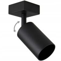 Czarny downlight SLP8114 minimalistyczny z regulacją do salonu