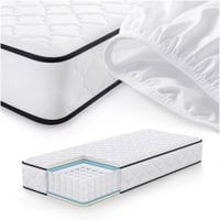 Materac sprężynowy z ochraniaczem 7-strefowy H3 80x200 cm