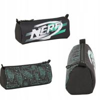 Piórnik Szkolny Czarny Dla Chłopca NERF Tuba Pojemna Przegroda