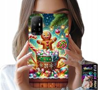 ETUI DO OPPO RENO 5Z / A94 5G - PIERNIK PIERNIKI ŚWIĄTECZNE WZORY +SZKŁO