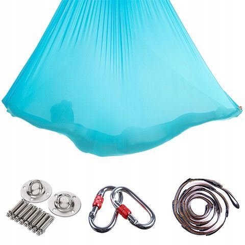 Hamak do jogi, chusta akrobatyczna aerial | 4 m | jasnoniebieski na Arena.pl