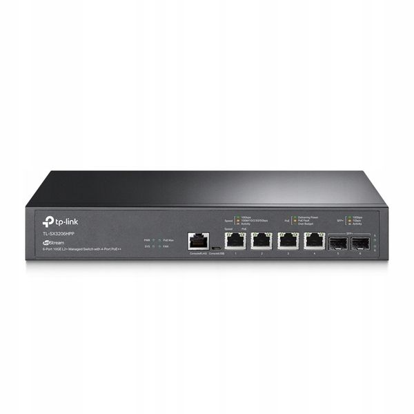 TP-Link SX3206HPP Omada Switch 6x10Gbit (4xPoE++) zdjęcie 2
