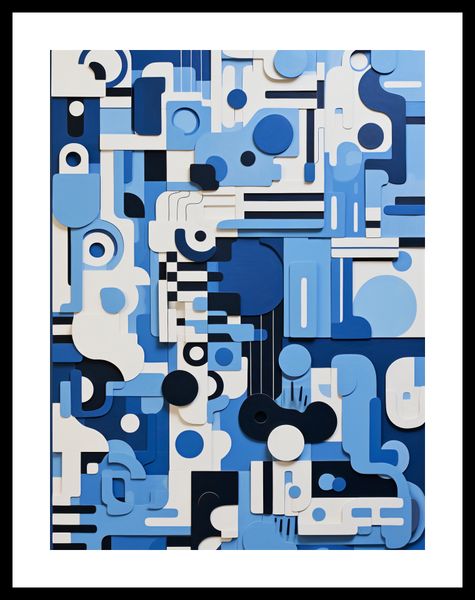 Plakat 30x40cm Niebieski Labirynt zdjęcie 3