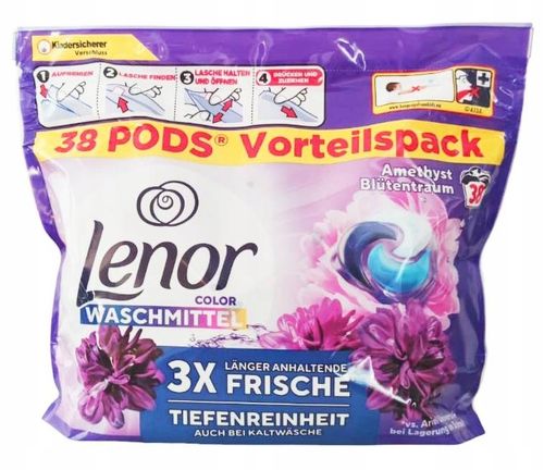 KAPSUŁKI DO PRANIA LENOR COLOR AMETHYST 38 PRAŃ na Arena.pl