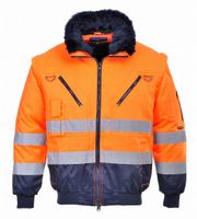 Kurtka Robocza Pilotka Pj50 Portwest Bomber Ostrzegawcza Orange 4W1 S