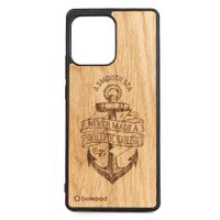 Drewniane Etui Bewood na Motorola Edge 40 Neo KOTWICA DĄB