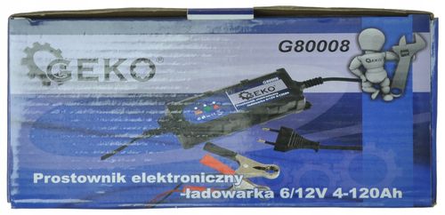 PROSTOWNIK ŁADOWARKA DO AKUMULATORA 6-12V LED 4,2A na Arena.pl