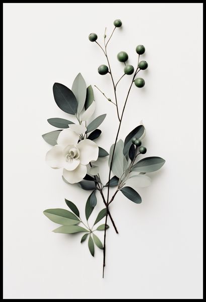 Plakat 67,5x100cm Papierowy Kwiat zdjęcie 2