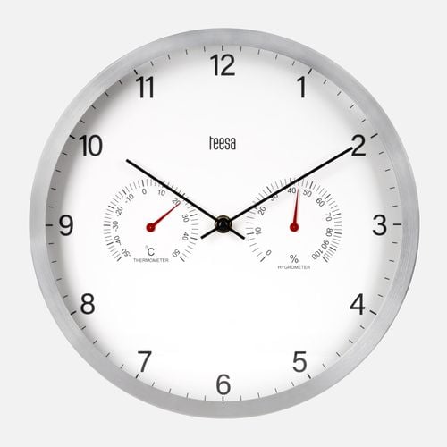 Zegar ścienny 30 cm z termometrem i hydrometrem na Arena.pl