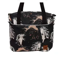 Torbo Plecak Damski 3w1 - Konie na Czarnym