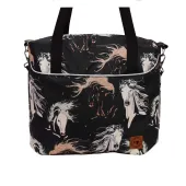 Torbo Plecak Damski 3w1 - Konie na Czarnym