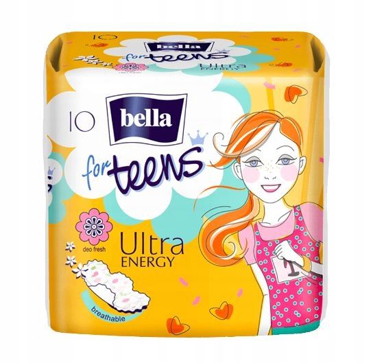 Pakiet Podpaski ze skrzydełkami i wkładki Bella for Teens dla nastolatek zdjęcie 2