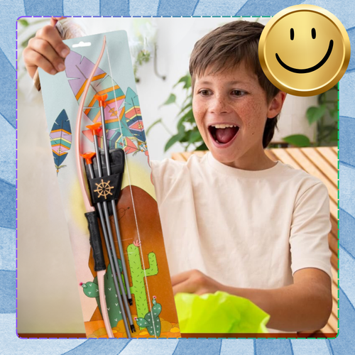 zestaw łucznika łuk dla dzieci 3 strzały z przyssawkami 61 cm na Arena.pl