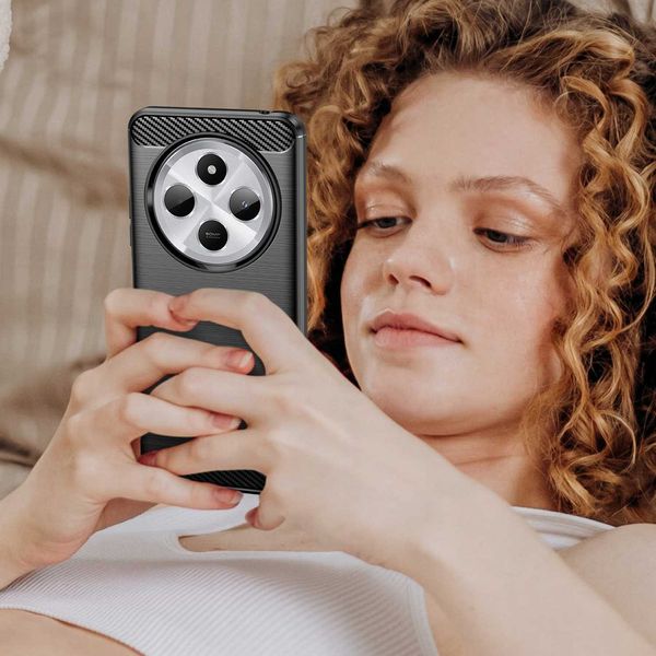 Spacecase Carbon Xiaomi 14C/Poco C75 4G Black zdjęcie 5