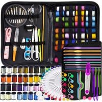 ZESTAW DO SZYCIA SZYDEŁKOWANIA NICI IGŁY SZYDEŁKA