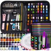 ZESTAW DO SZYCIA SZYDEŁKOWANIA NICI IGŁY SZYDEŁKA