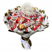 Bukiet ze slodyczy Kinder. Prezent na Urodziny, Imeniny, Komunia