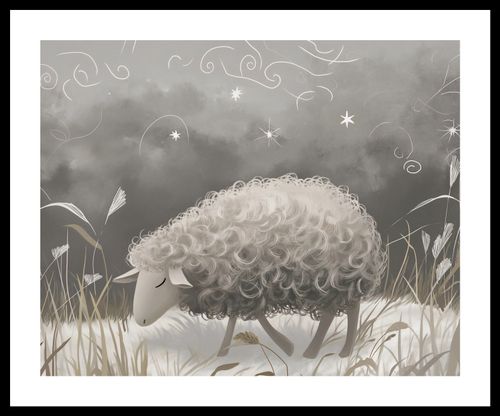 Plakat 50x40cm Bujna Owca na Arena.pl